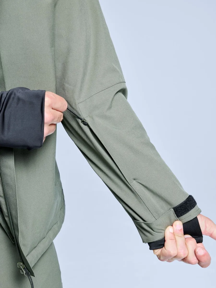 Poederbaas Ski-jas Heren Arctic 2L Insulated Olive Green