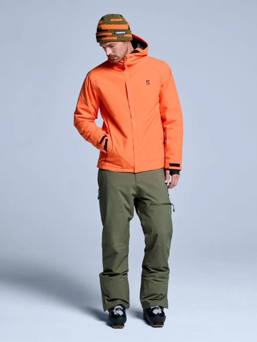 Poederbaas Ski-jas Heren Arctic 2L Insulated Oranje