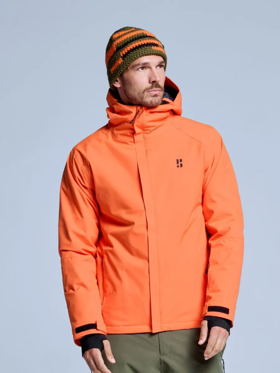 Poederbaas Ski-jas Heren Arctic 2L Insulated Oranje