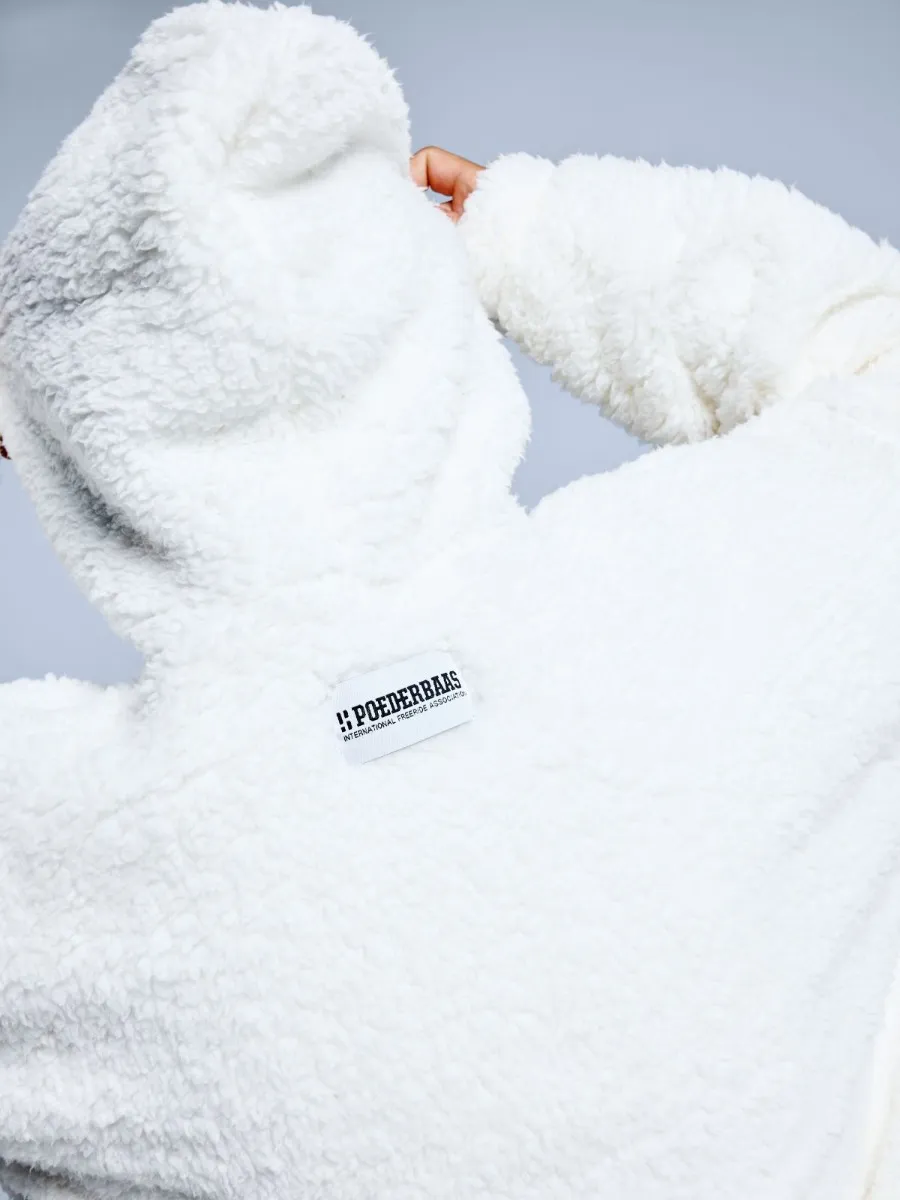 Poederbaas Fluffy Hoodie Dames Four Seasons Off White