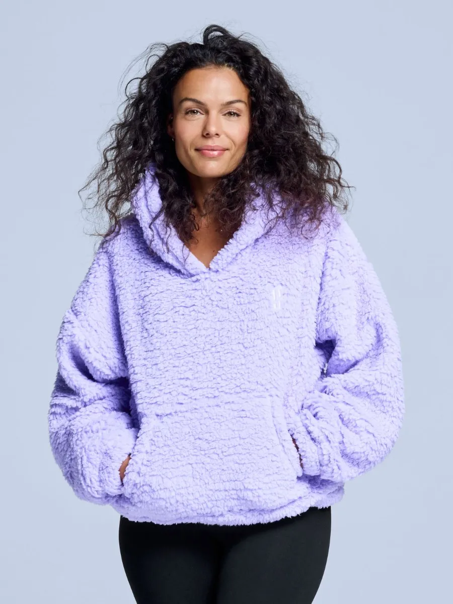 Poederbaas Fluffy Hoodie Dames Four Seasons Lila