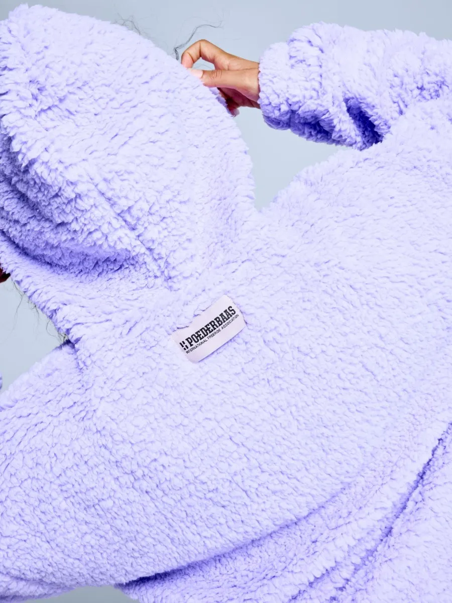 Poederbaas Fluffy Hoodie Dames Four Seasons Lila