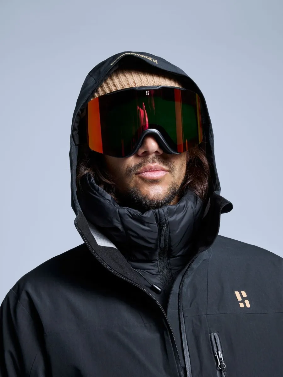 Poederbaas Ski-jas Heren Freeride 3L Hardshell Zwart