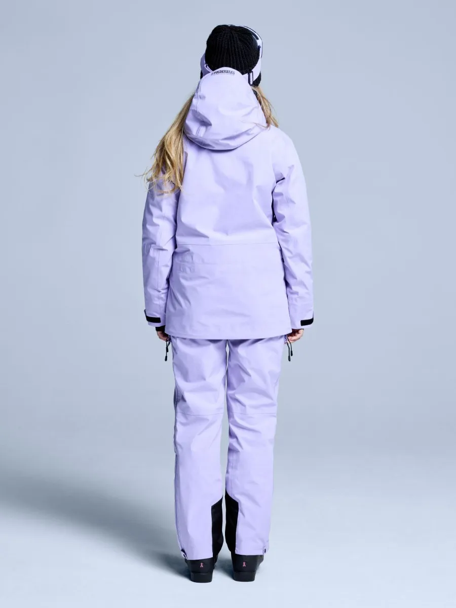 Poederbaas Skibroek Dames Freeride 3L Hardshell Lila