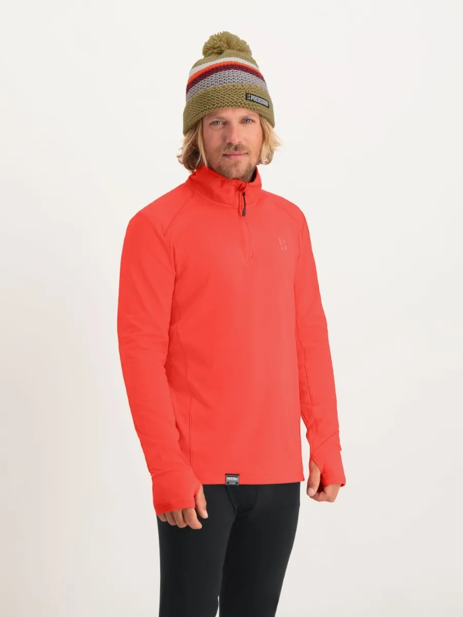Poederbaas Midlayer Pully Heren Four Seasons Lightweight Mandarin Red