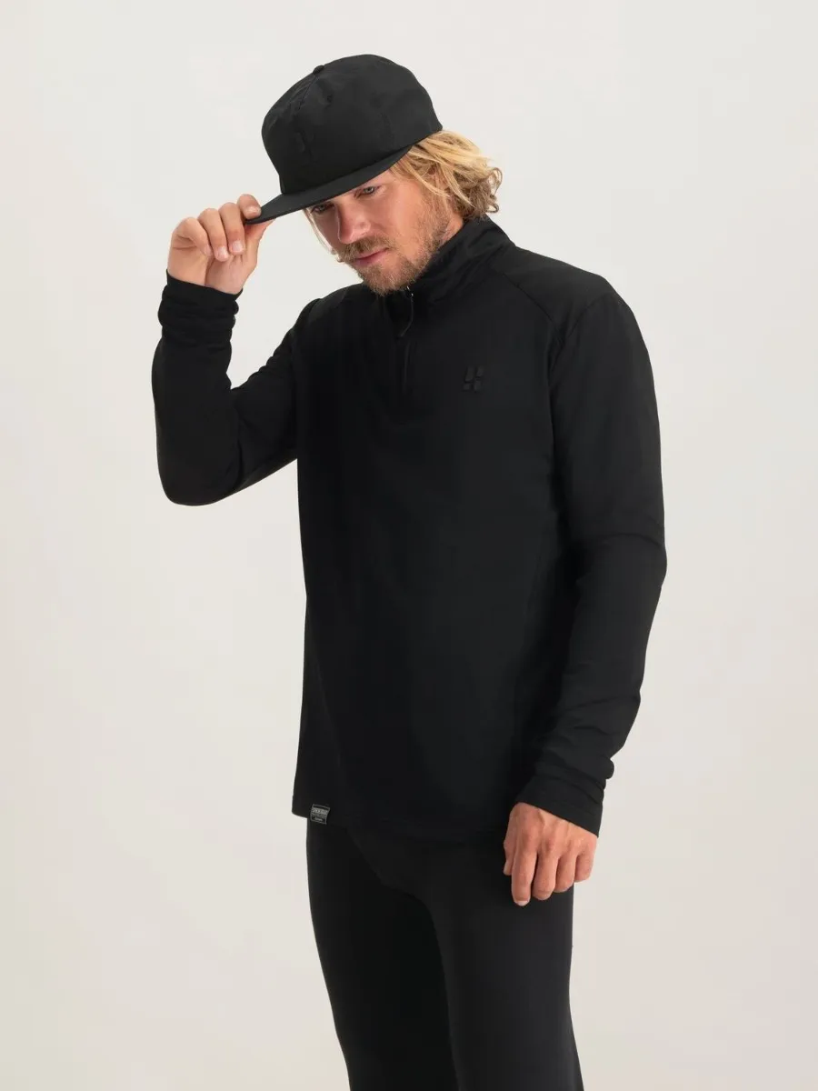 Poederbaas Midlayer Pully Heren Four Seasons Lightweight Zwart