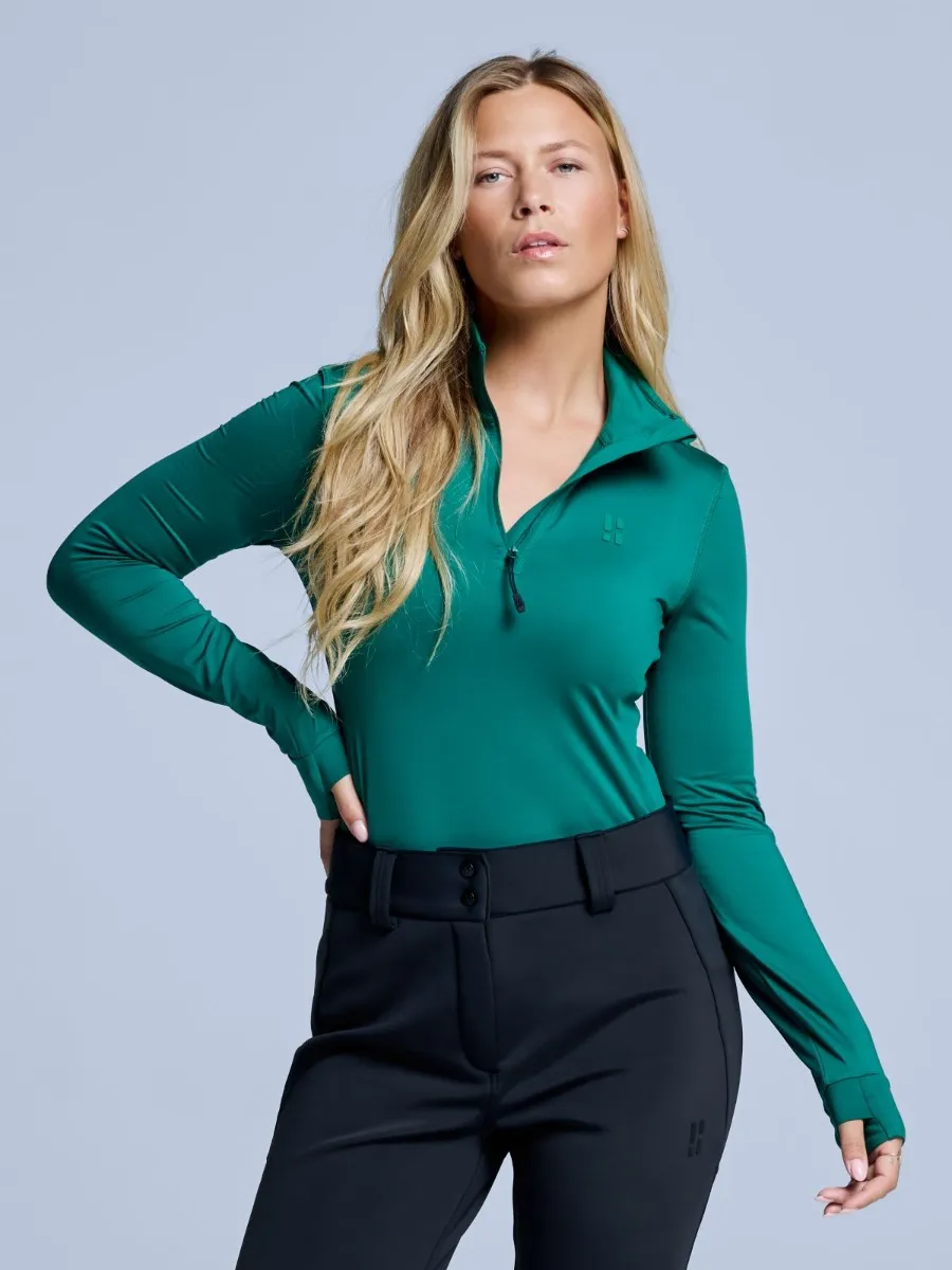 Poederbaas Midlayer Pully Dames Four Seasons Lightweight 2.0 Ever Green