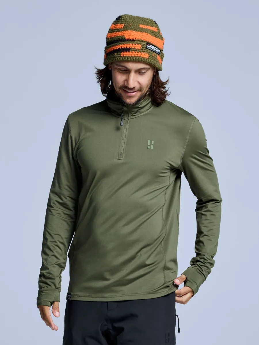 Poederbaas Muts Heren Freeride Olive Green