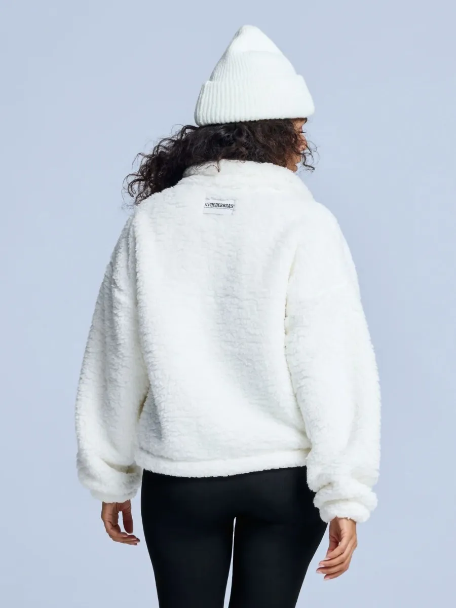 Poederbaas Fluffy Jacket Dames Four Seasons Off White