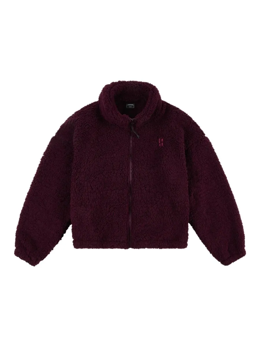 Poederbaas Fluffy Jacket Dames Four Seasons Bordeaux