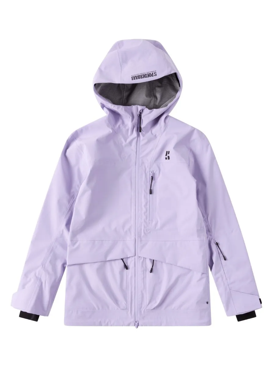 Poederbaas Ski-jas Dames Freeride 3L Hardshell Lila