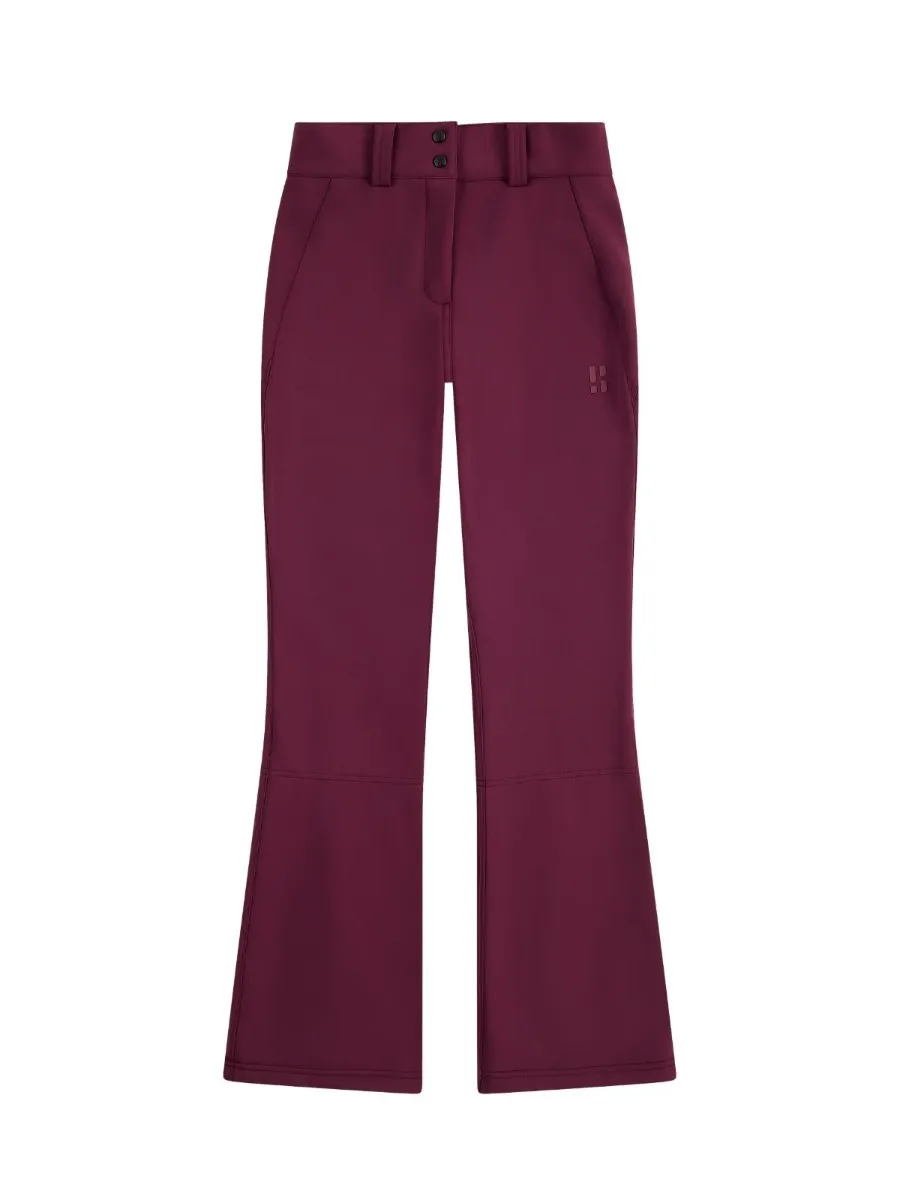 Poederbaas Skibroek Dames Stretch Softshell Bordeaux