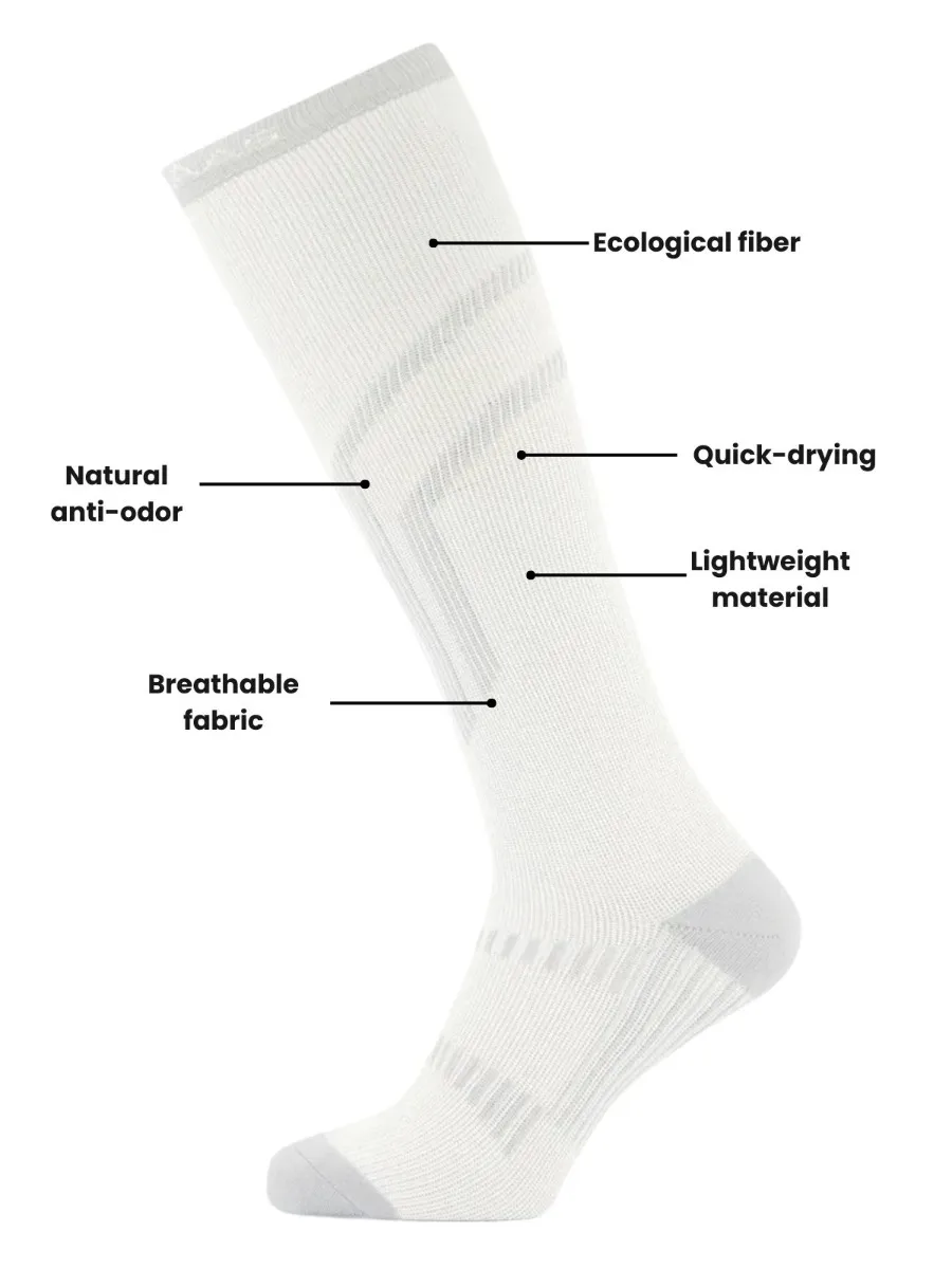 Poederbaas Skisokken Lightweight 1-pack Wit