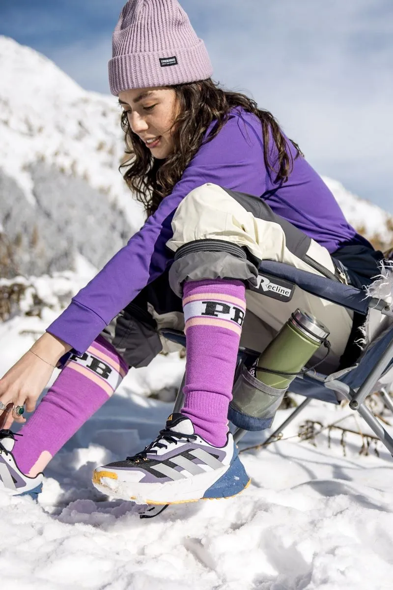 Poederbaas Skisokken 2-pack Swedish Pink