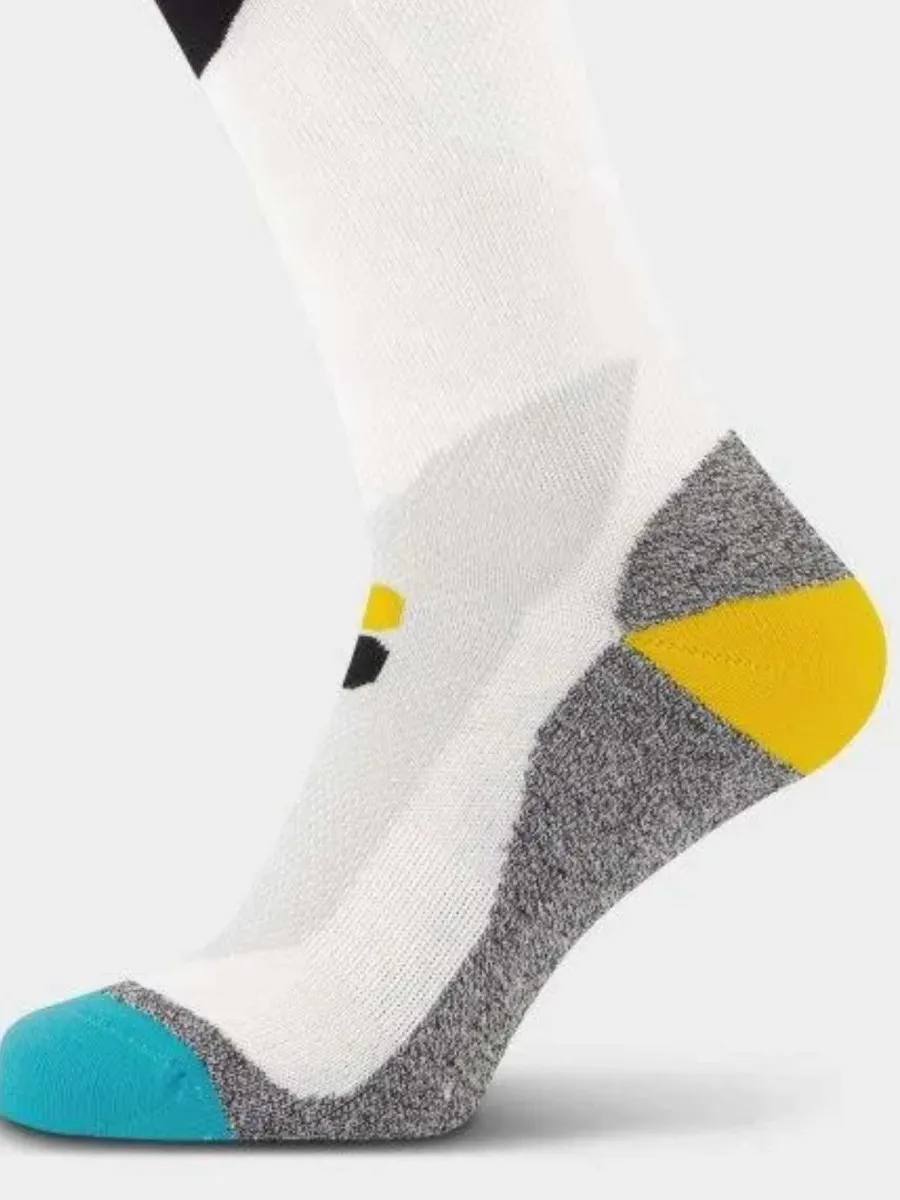 Poederbaas Skisokken Technical Bamboo Freeride Wit