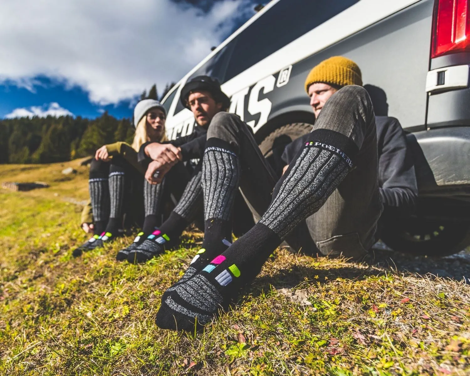 Poederbaas Skisokken 2-pack Zwart