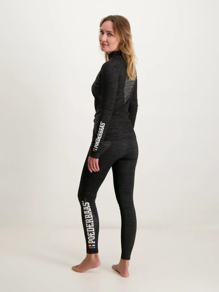 Poederbaas Thermo Legging Dames Technical Zwart