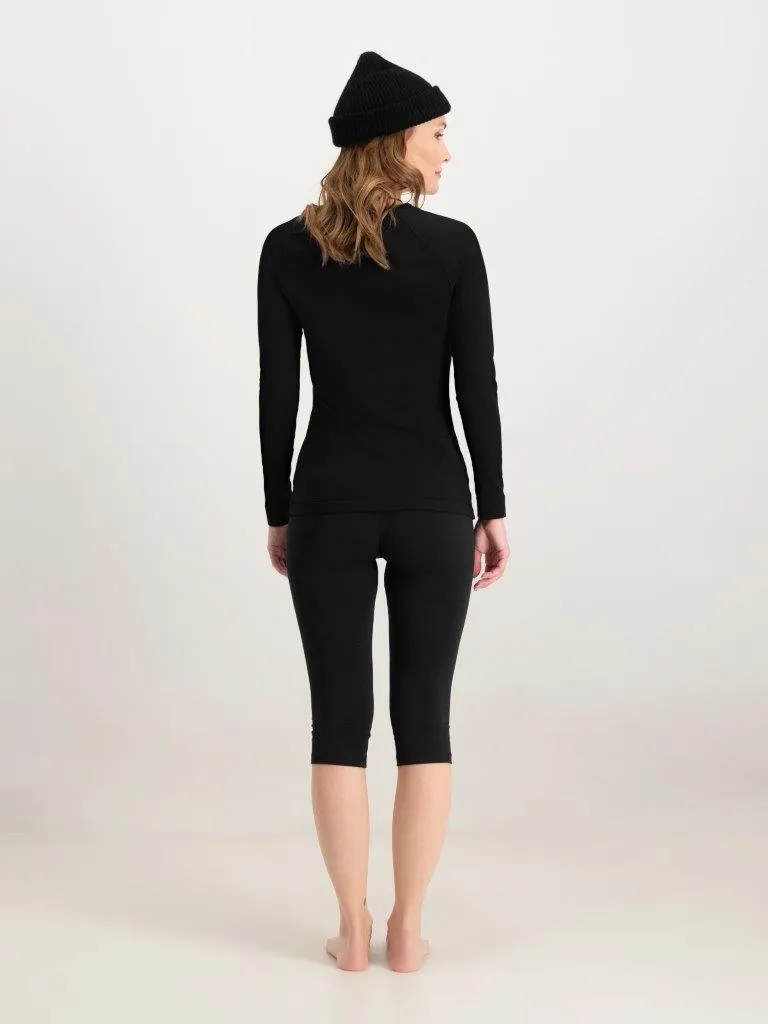 Poederbaas Thermoset Dames Lightweight - Thermoshirt + Thermolegging - Zwart