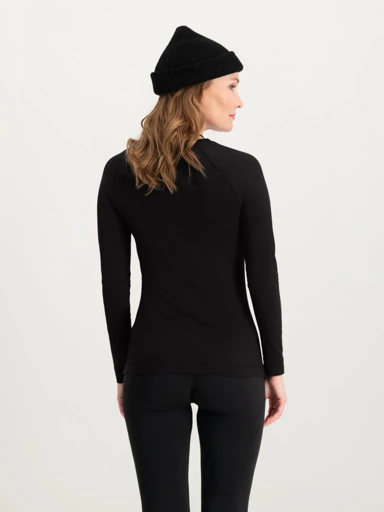 Poederbaas Thermoshirt Dames Lightweight Zwart