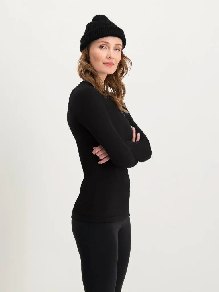 Poederbaas Thermoshirt Dames Lightweight Zwart