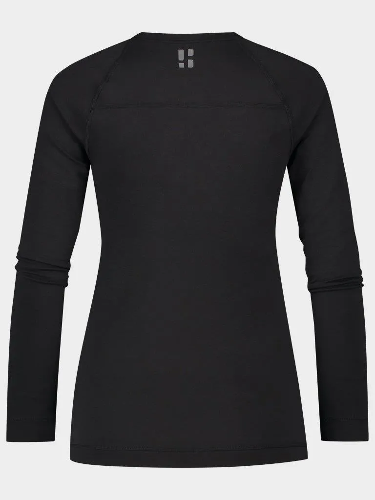 Poederbaas Thermoset Dames Lightweight - Thermoshirt + Thermolegging - Zwart