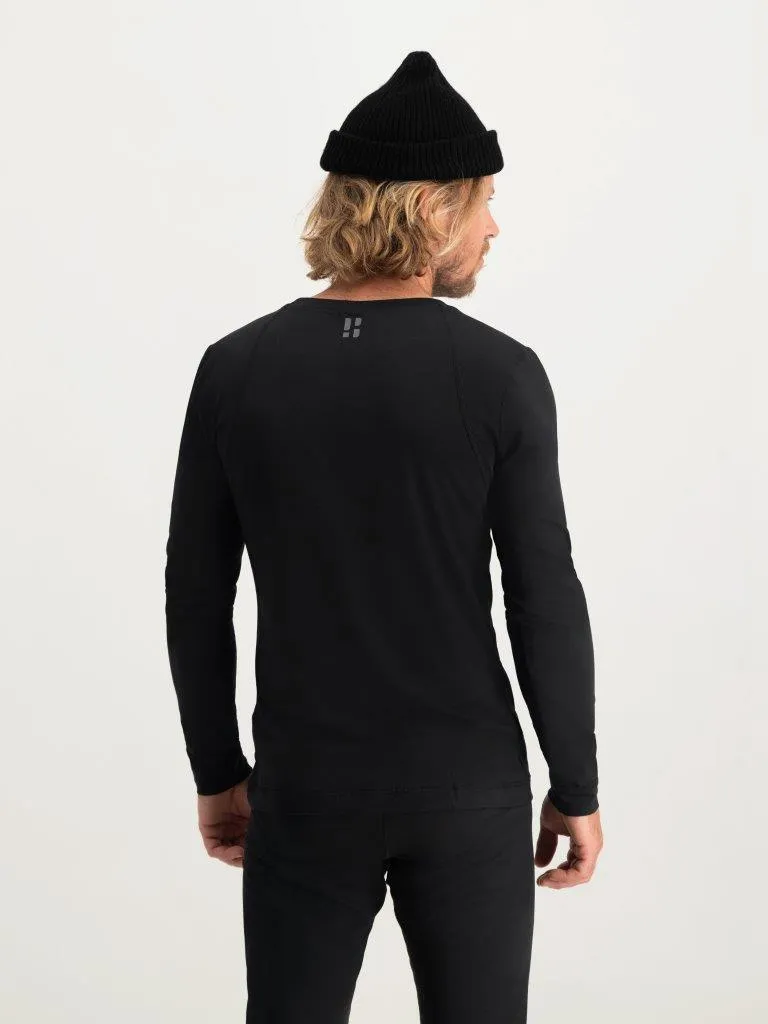 Poederbaas Thermoset Heren Lightweight - Thermoshirt + Thermolegging - Zwart