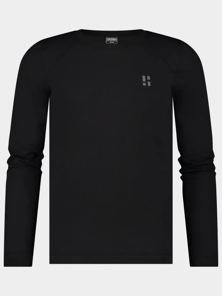 Poederbaas Thermoset Heren Lightweight - Thermoshirt + Thermolegging - Zwart