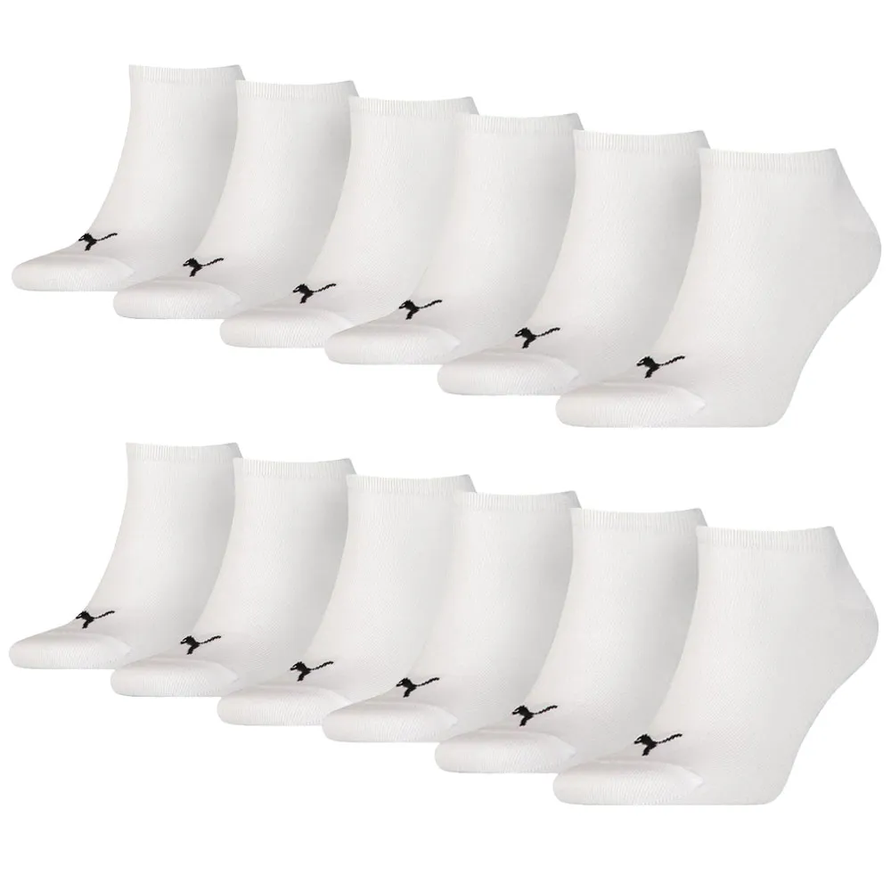 Puma Sneakersokken Plain 12-pack Wit