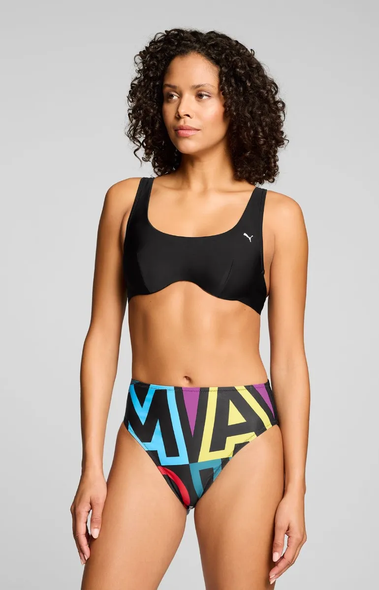 Puma Bikinitopje Scoop Neck Zwart