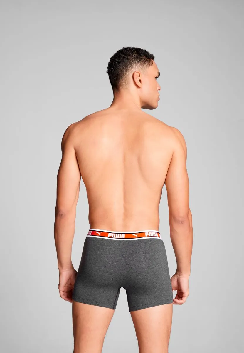 Puma Boxershorts Dual Logo 2-pack Black/Red