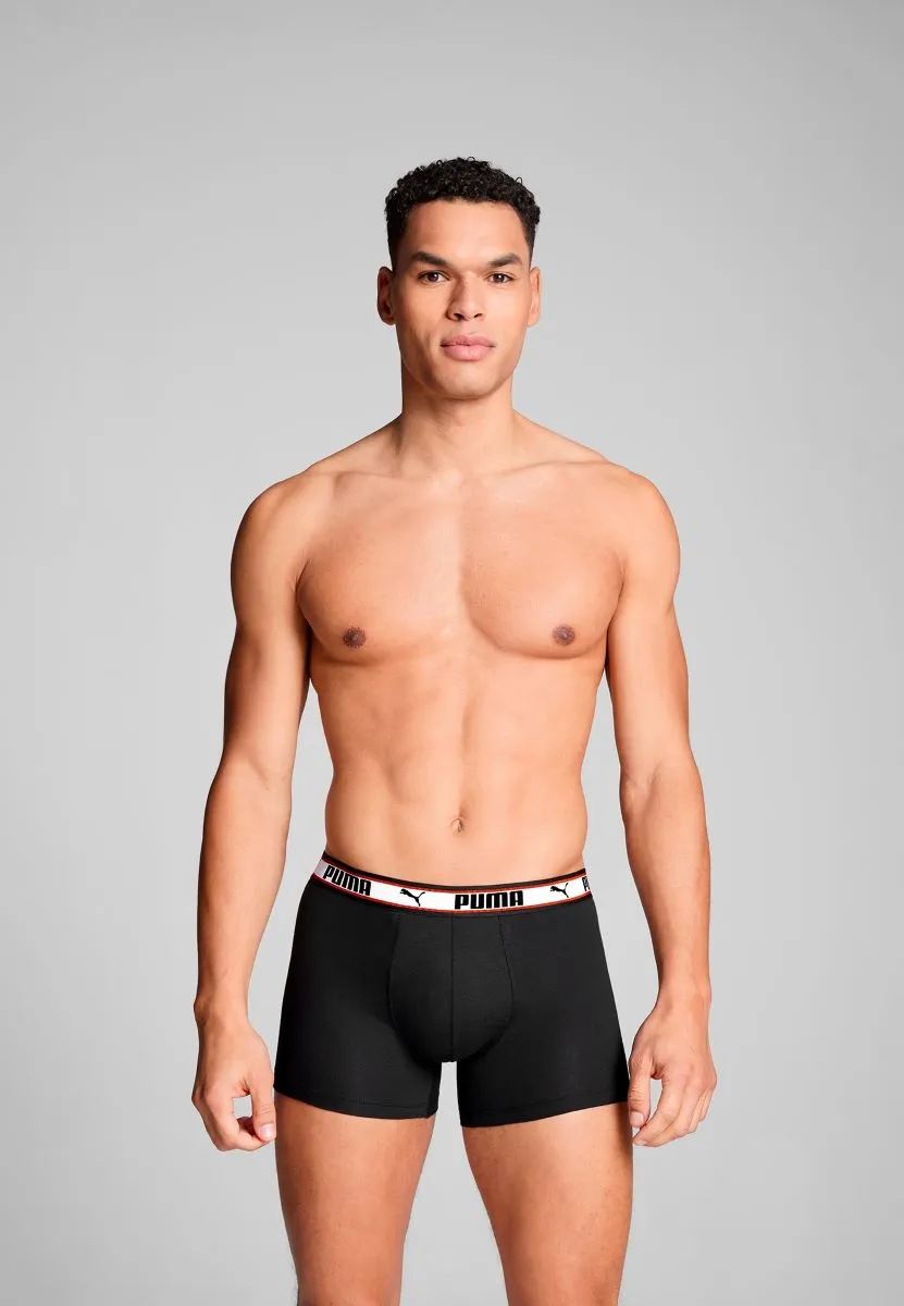 Puma Boxershorts Dual Logo 2-pack Black/Red
