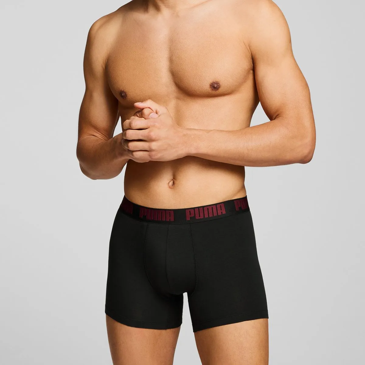 Puma Boxershorts 6-pack Black / Burgundy / Grey