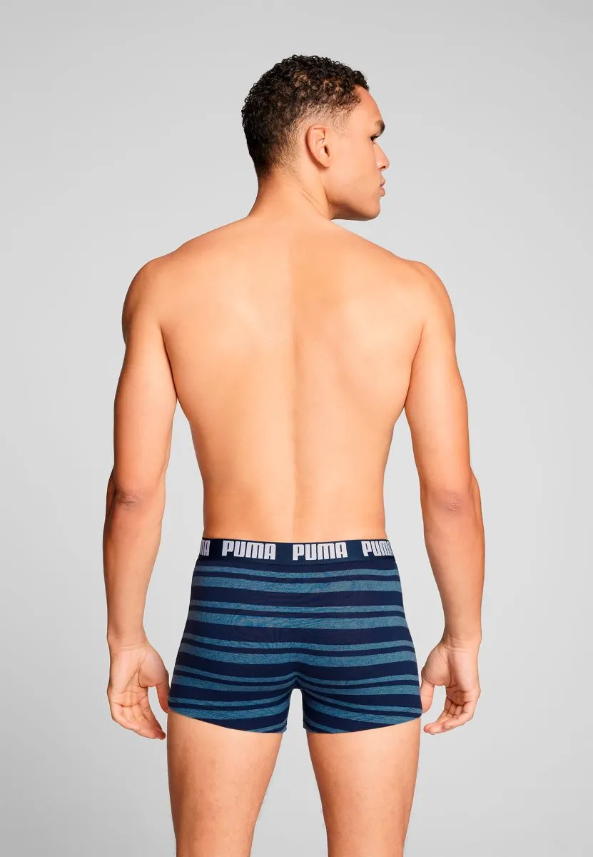 Puma Boxershorts Everyday Heritage Stripe 2-pack Denim