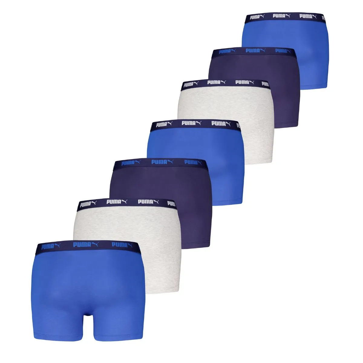 Puma Boxershorts Promo Solid 7-pack Blue / Grey