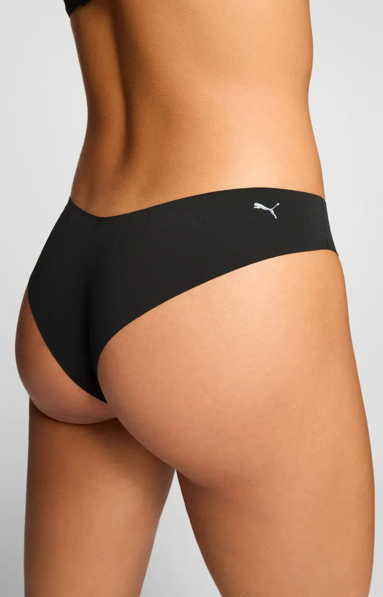Puma Dames Brazilian Briefs Microfiber 6-pack Zwart