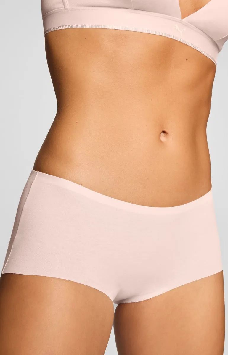 Puma Dames Mini Shorts Invisible Cotton 6-pack Light Pink