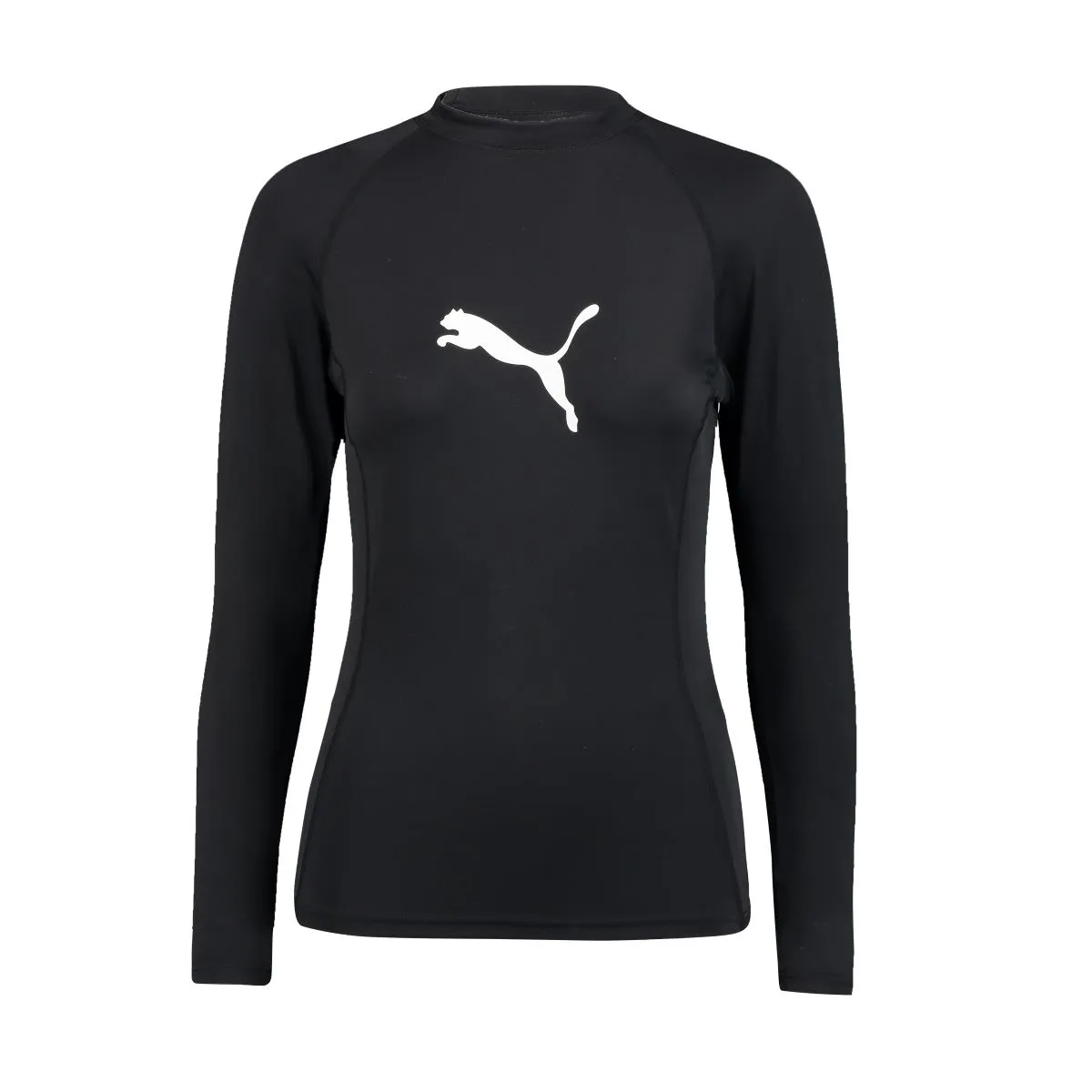 Puma Long Sleeve Rash Guard Dames Zwart