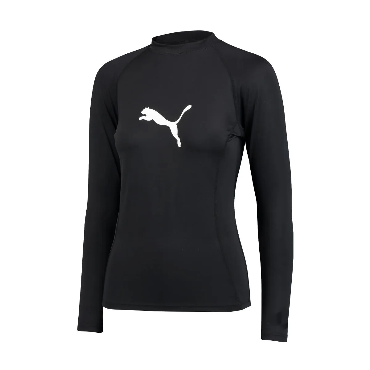 Puma Long Sleeve Rash Guard Dames Zwart