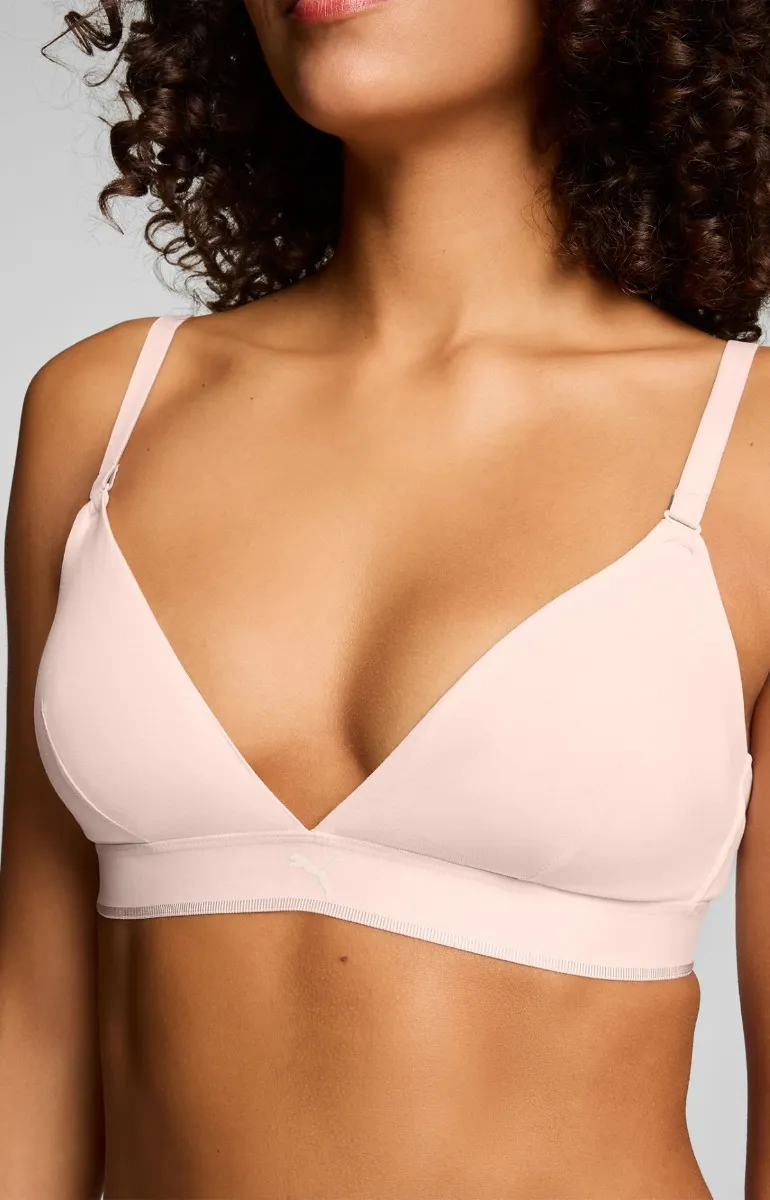 Puma Dames Sport Triangel Bralette 3D Knit Light Pink