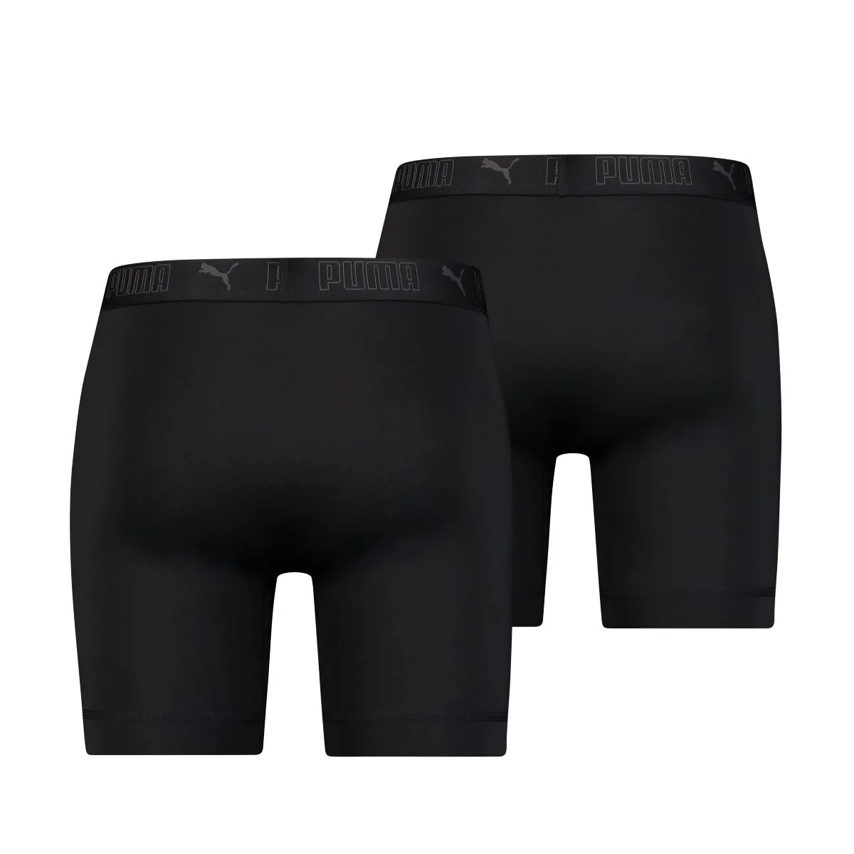 Puma Sport Boxershorts Microfiber Long 2-pack Zwart