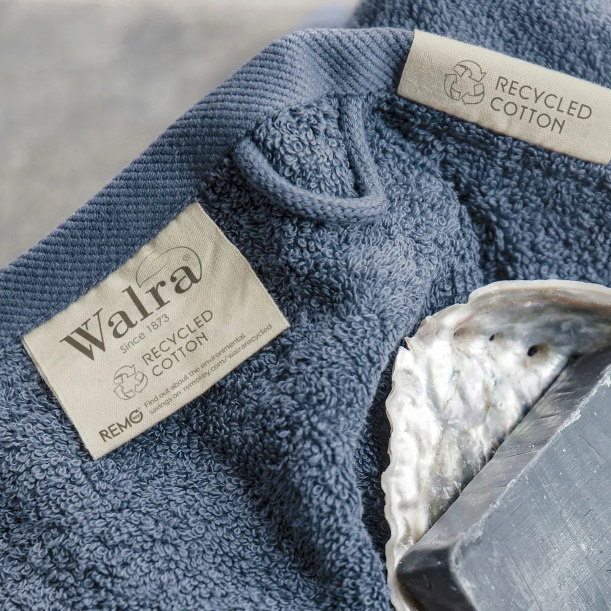 Walra Remade Cotton Handdoeken 70 x 140 cm - 550 gr/m² - Blauw - 5 stuks