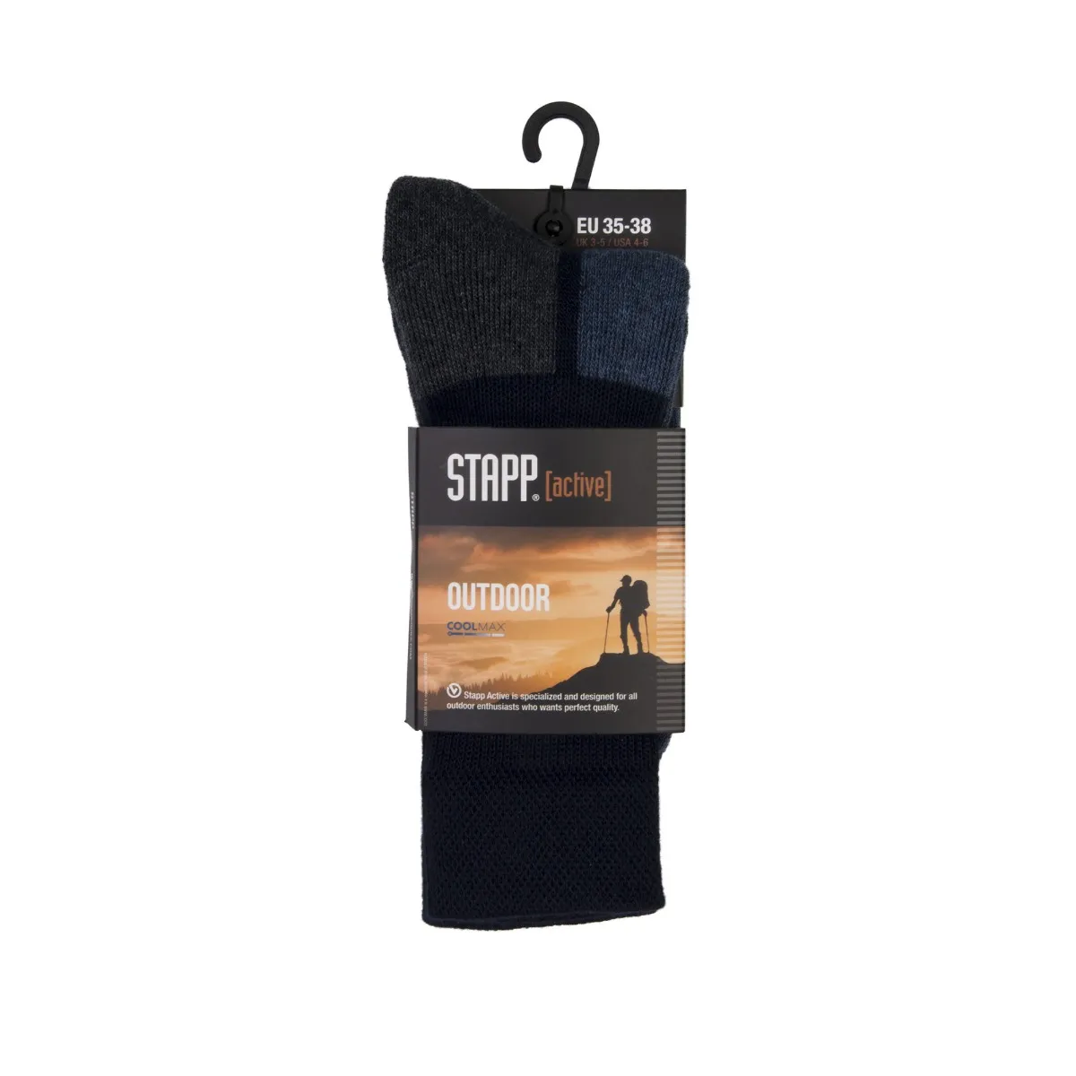 STAPP Wandelsokken Active Outdoor Zwart
