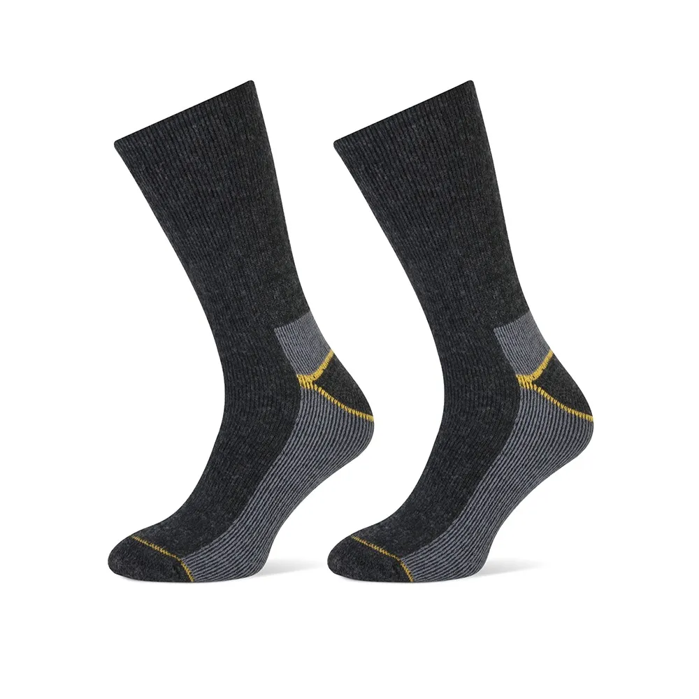 STAPP Thermosokken Heren Yellow 6-pack Antraciet Melange
