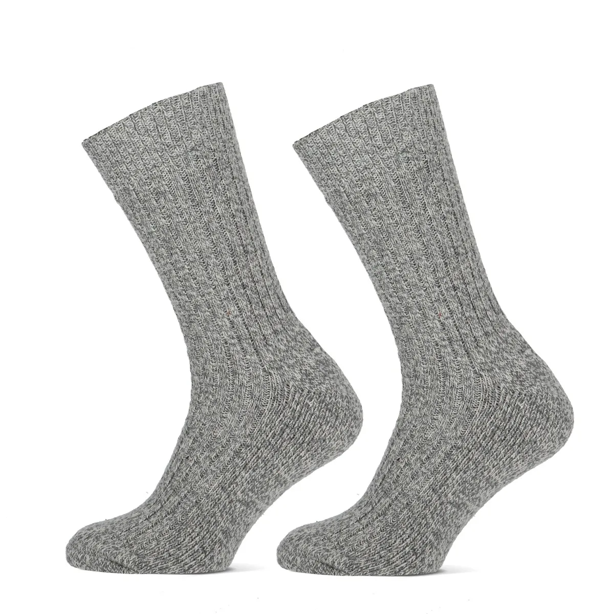 STAPP Werksokken Heren Yellow Norwegian 6-pack Grey Melange