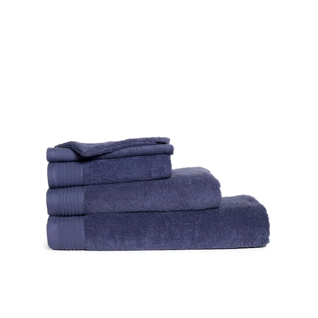 The One Handdoek 50x100 cm 450gram Denim Faded (5 stuks)