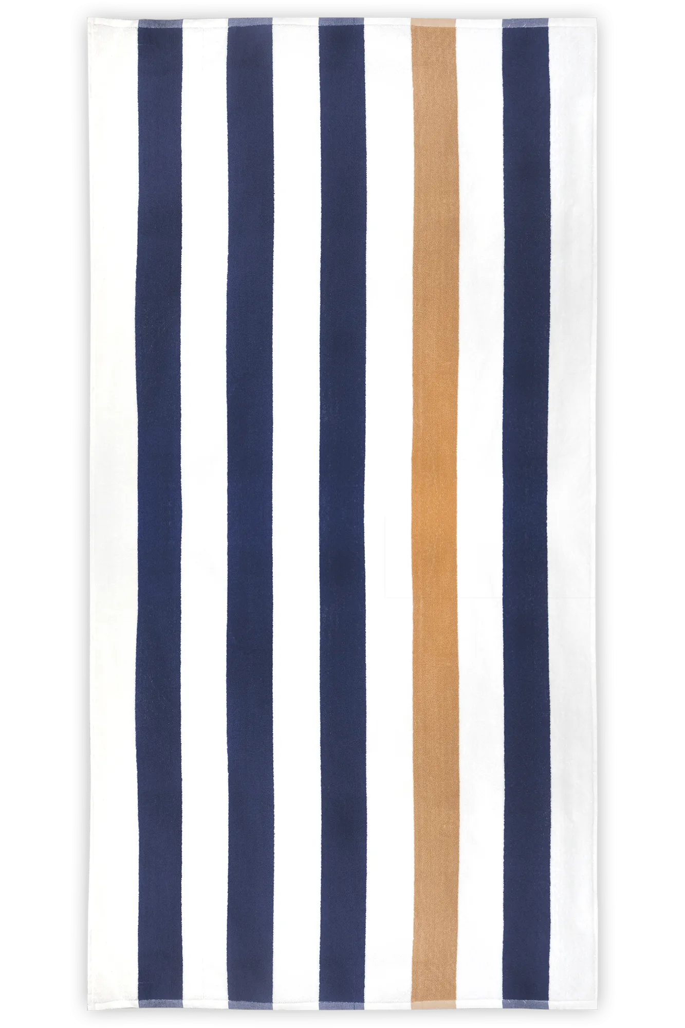 The One Towelling Strandhanddoek 90 x 190 cm Stripe Navy / Gold