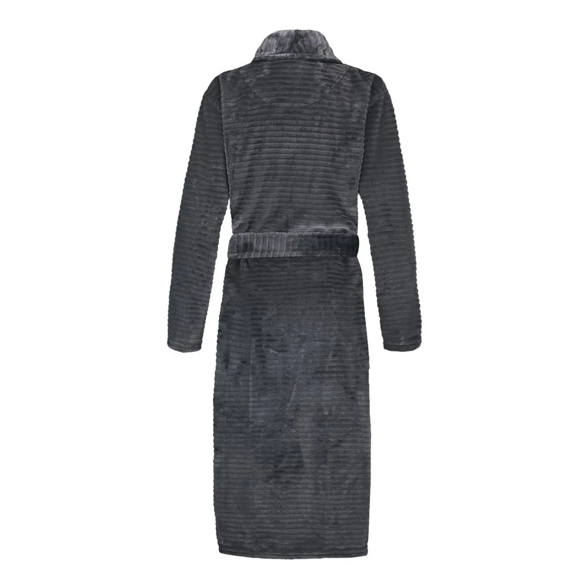 Ten Cate Badjas Dames Dark Grey Stripe