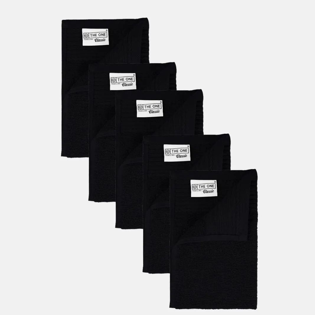 The One Gastendoek 500 gram 30x50 cm Zwart (5 stuks)