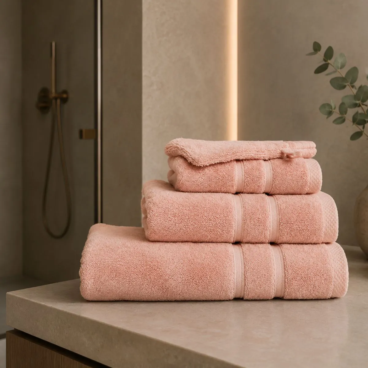 The One Washandje Ultra Deluxe 16 x 21 cm 675 gr Salmon