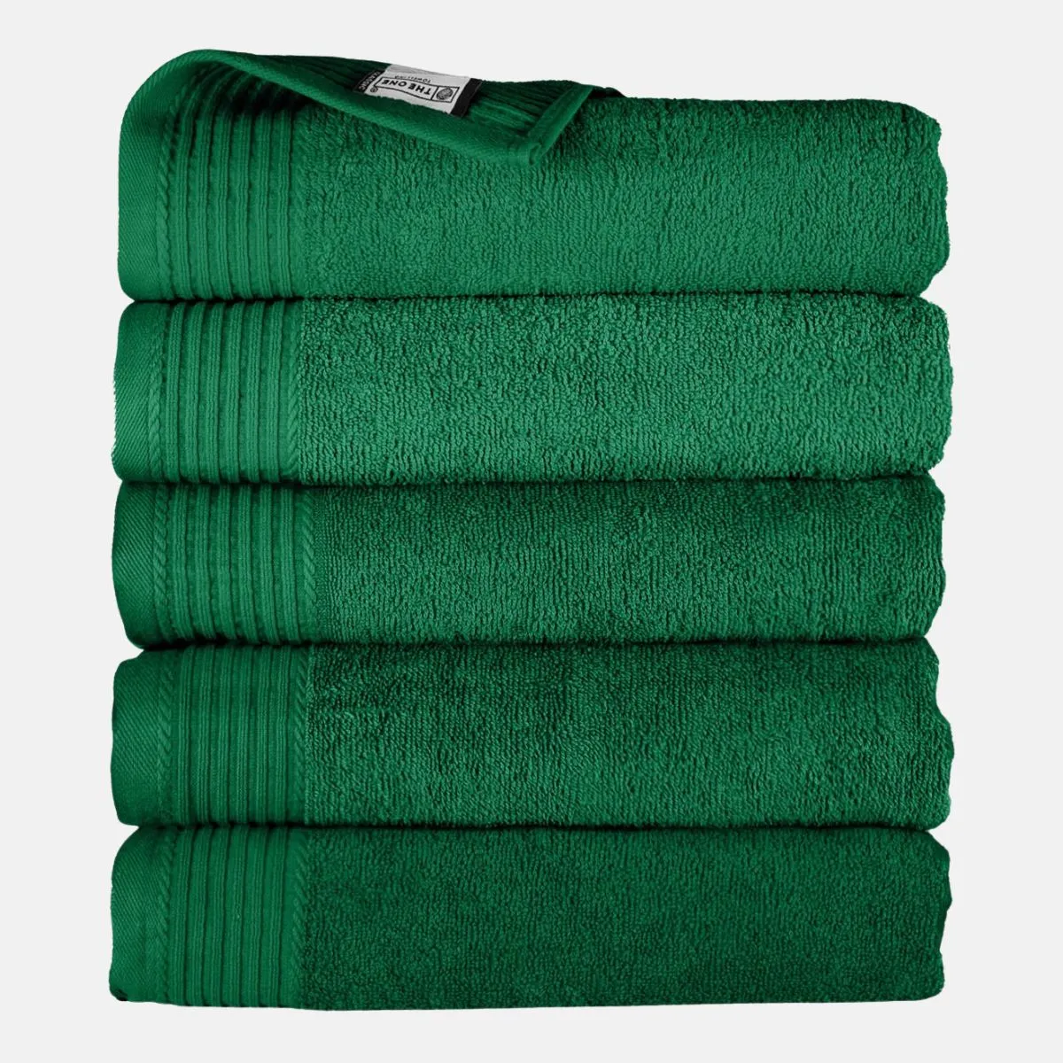 The One Badhanddoek 450 gram 70x140 Groen (5 stuks)